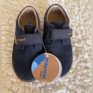 NEW Mayoral Navy and Tan Baby Walker Shoes